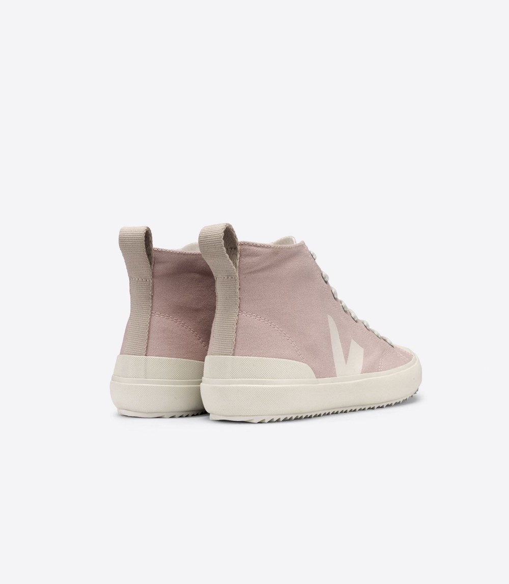 Veja Sneakers Womens - Nova Ht Canvas - Pink/White - 0358TPNCI